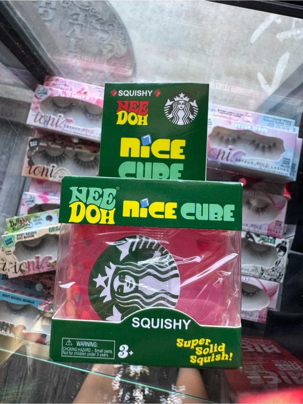 Nice Cube Squishy - Green/Pink